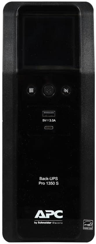 APC BR1000MS Sine Wave UPS Battery Backup & Surge Protector, 1000VA, Backups Pro, Black - PuriLite