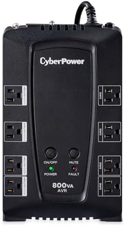 CyberPower CP685AVRG AVR UPS System, 685VA/390W, 8 Outlets, Compact - PuriLite