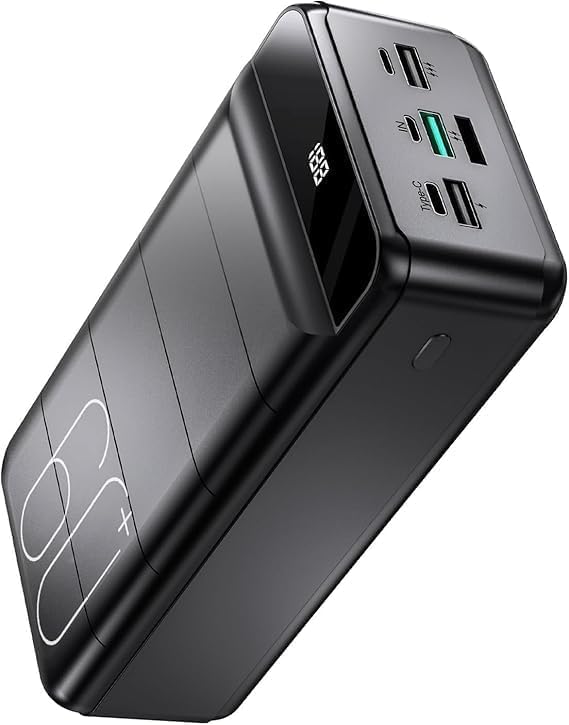PowerBank 60000mAh Fast Charging,Battery Pack 22.5W Power Bank with USB C, Portable Charger,4 Outputs and 3 Inputs LED Display Compatible with Android Tablets iPhone etc. - PuriLite