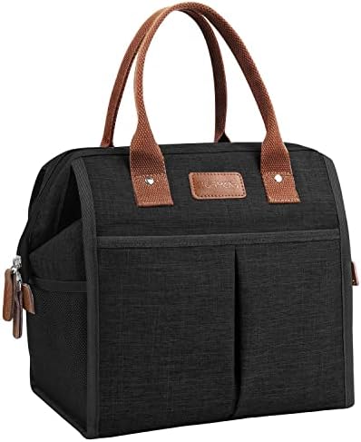 Lunch Bag for Women & Men, Insulated Lunch Box Cooler Tote Bags, Adult Reusable Lunch Boxes with Water Resistant for Work, Travel and Picnic (Grey) - PuriLite