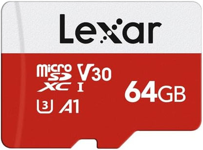 Lexar E-Series 128GB Micro SD Card 5 Pack, microSDXC UHS-I Flash Memory Card with Adapter, 100MB/s, C10, U3, A1, V30, Full HD, 4K UHD, High Speed TF Card - PuriLite
