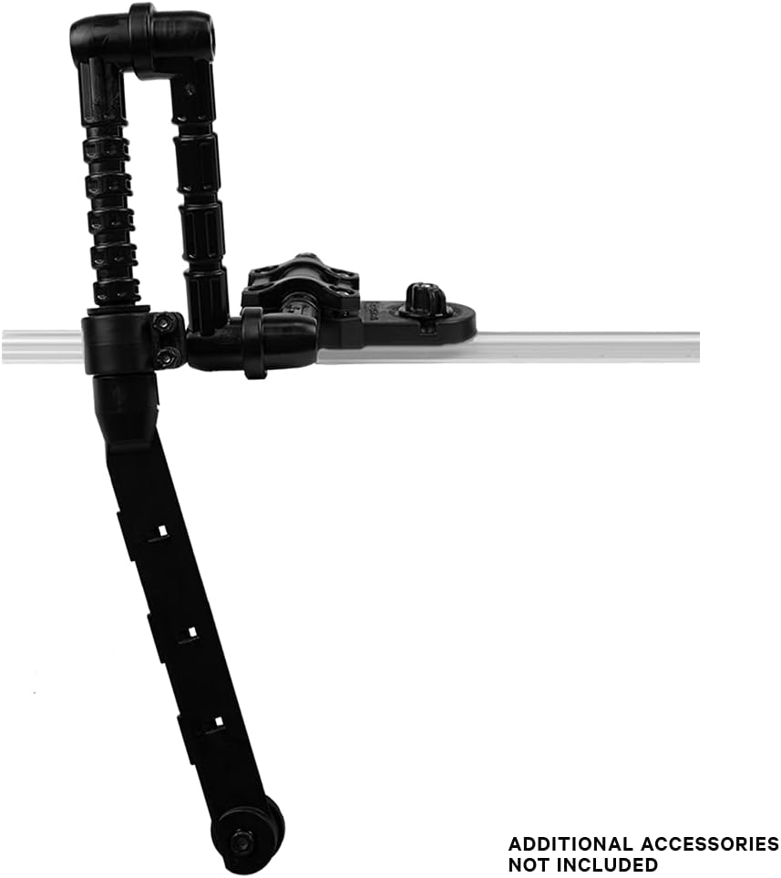 YakAttack Switchblade Transducer Mount | Track Mount Fish Finder Arm for Kayaks | 25.75" Adjustable Deployment Arm | Low Profile & Hydrodynamic | Built for Saltwater Use | Made in USA - PuriLite