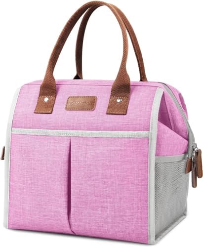 Lunch Bag for Women & Men, Insulated Lunch Box Cooler Tote Bags, Adult Reusable Lunch Boxes with Water Resistant for Work, Travel and Picnic (Grey) - PuriLite