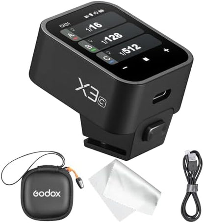 Godox X3S X3 S X3-S TTL Wireless Flash Trigger for Sony Camera, OLED Touchscreen Flash Transmitter,Built-in Lithium Battery Support Quick Charge(Godox Xpro-S/XProII-S Upgrade Version) - PuriLite