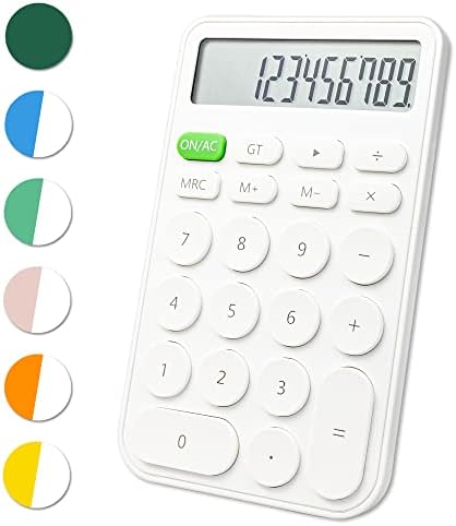 VEWINGL Mechanical Switch Calculator, 12 Digit Large LCD Display and Buttons, Great for Everyday Life and Basic Office Work, with Battery - PuriLite