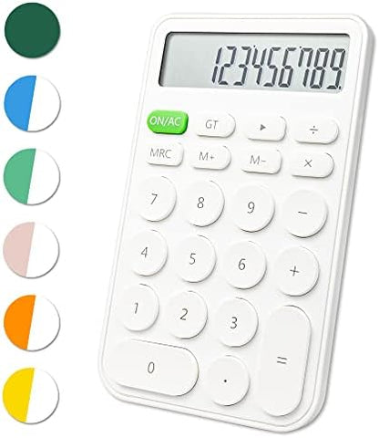 VEWINGL Mechanical Switch Calculator, 12 Digit Large LCD Display and Buttons, Great for Everyday Life and Basic Office Work, with Battery - PuriLite