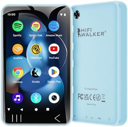 MP3 Player with Bluetooth and WiFi, Music Player with Camera Spotify Pandora,Amazon Music, 4" Touch Screen Android MP4 MP3 Player with Speaker 144GB MP4 & MP3 Player for Travel Sport - PuriLite