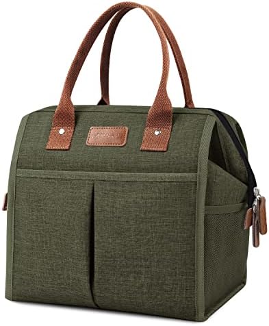 Lunch Bag for Women & Men, Insulated Lunch Box Cooler Tote Bags, Adult Reusable Lunch Boxes with Water Resistant for Work, Travel and Picnic (Grey) - PuriLite