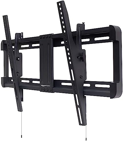 Amazon Basics Tilt TV Wall Mount with Horizontal Post Installation Leveling for 32-Inch to 86-Inch TVs - PuriLite