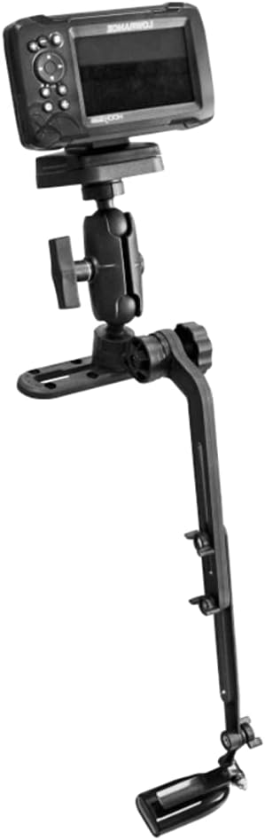 Strg Fish Finder Mount, Kayak Transducer Mounting Arm, Marine Electronics Mounts 1.5" Ball Universal Fish Finder Mount Base Compatible with Scotty Garmin Lowrance Fish Finder - PuriLite