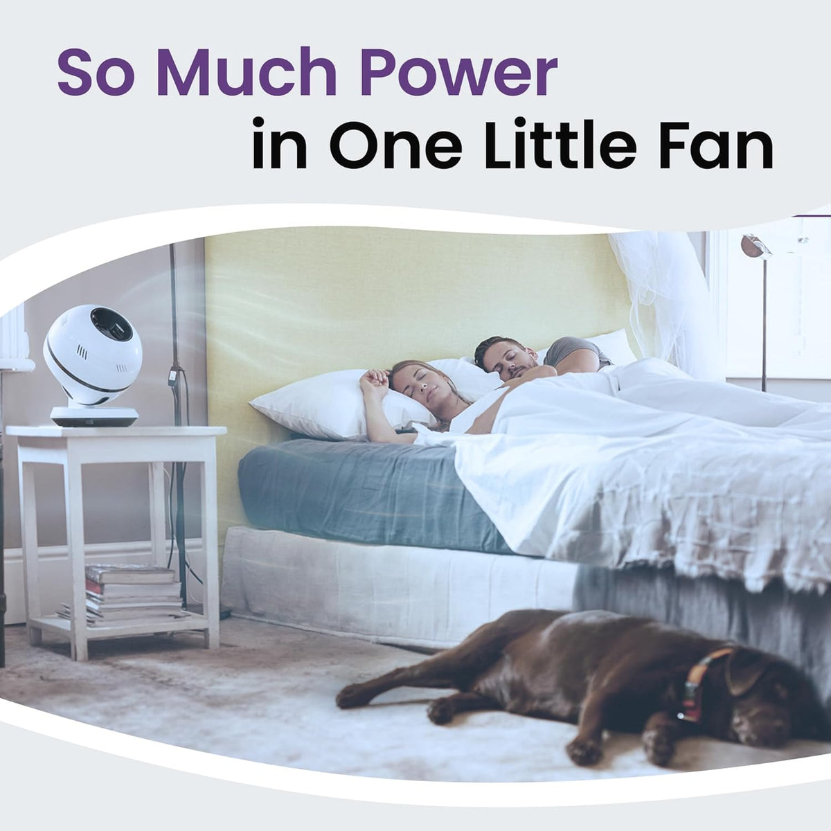 GreenTech Environmental pureFlow QT7 Bladeless Fan - Bedroom, Home, and Office Desk Fan - Adjustable Oscillating Fan with Remote - Powerful Airflow - PuriLite