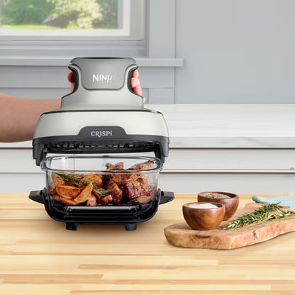 Ninja Crispi 5-in-1 Portable Glass Air Fryer System | 3 Containers