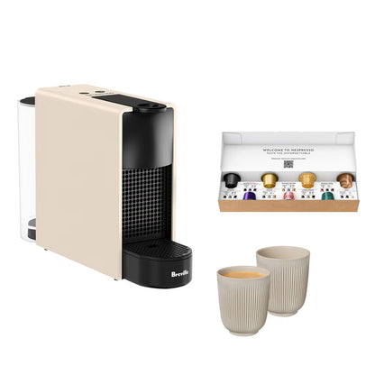 Nespresso Essenza Mini Breville Matte Cream with Cups & $20 Voucher