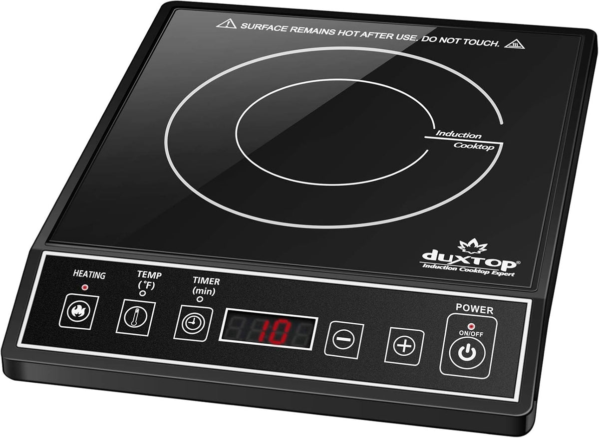 Duxtop 1800W Portable Induction Cooktop Countertop Burner, Black 9100MC/BT-M20B - PuriLite