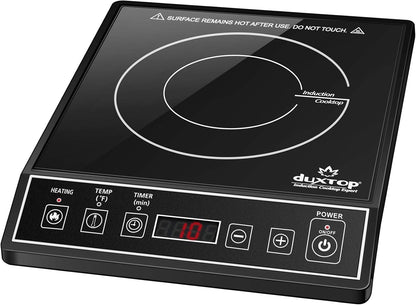 Duxtop 1800W Portable Induction Cooktop Countertop Burner, Black 9100MC/BT-M20B - PuriLite