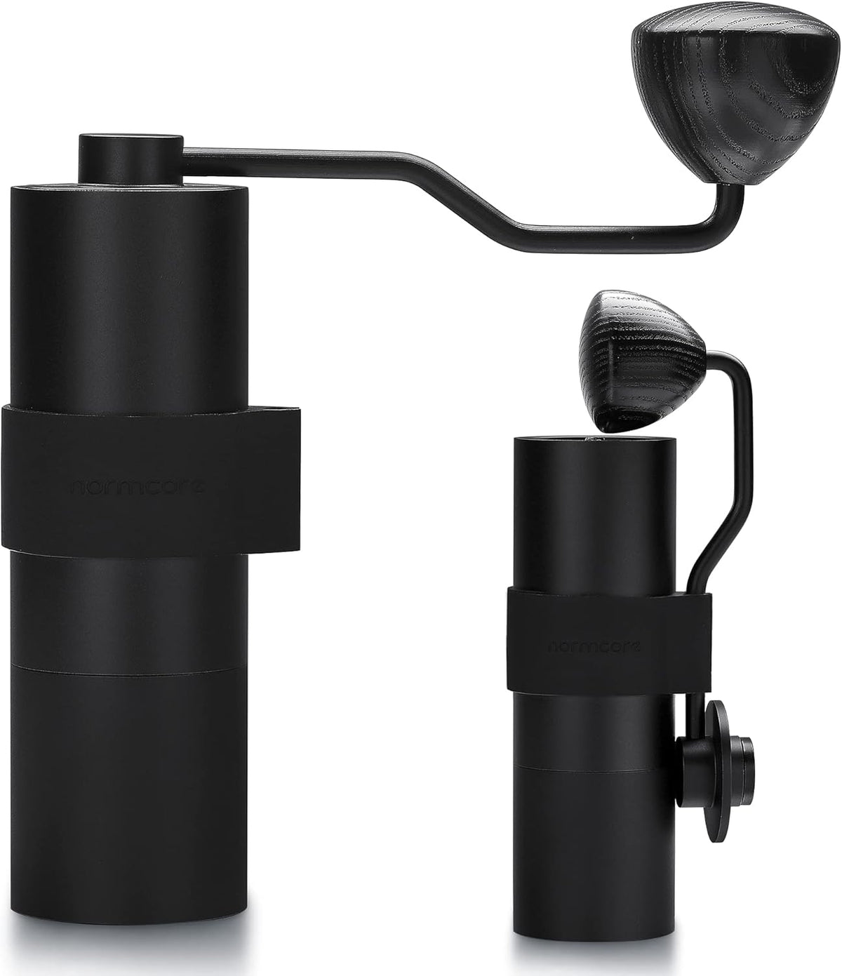 Normcore Manual Coffee Grinder V2, 38mm Titanium Contemporary Conical Burr, Adjustable Setting Double Bearing, Hand Espresso Grinder Perfect for Home, Office, Travel, and Camping - PuriLite