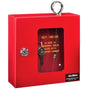 Global Industrial™ Emergency Key Box, 6-1/4"W x 2"D x 6-7/8"H, Keyed Differently, Red - PuriLite