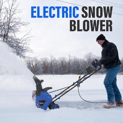 SOYUS Corded Electric Snow Blower – 20-Inch Snow Thrower – 180° Adjustable Chute Walk-Behind Snow Thrower with Dual LED Lights – Handles Wet & Heavy Snow - PuriLite