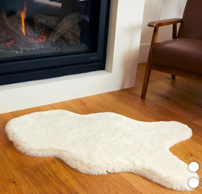 Mon Château Single Faux Fur Rug - PuriLite