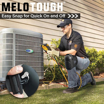 MELOTOUGH Knee Pads for Work,Construction,Flooring,Gardening-Comfortable and Flexible(BLACK) - PuriLite