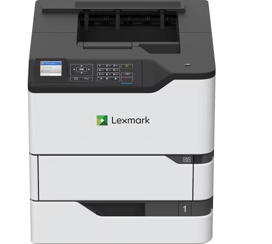 Lexmark MS820 MS821n Desktop Laser Printer - Monochrome - 55 ppm Mono - 1200 x 1200 dpi Print - 650 Sheets Input - Ethernet - 250000 Pages Duty Cycle - Plain Paper Print - USB - PuriLite