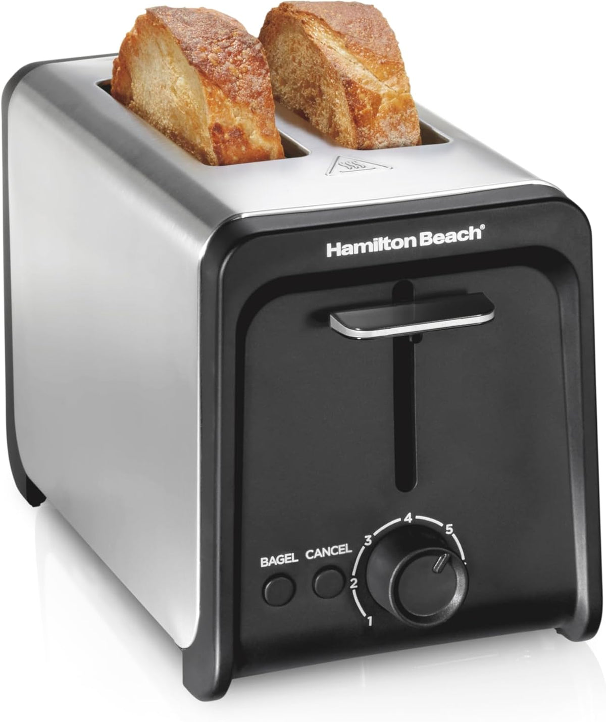 Hamilton Beach Contemporary 2 Slice Toaster with Wide Slots, Bagel Function, Toast Boost, Auto Shutoff, 22997FG - PuriLite