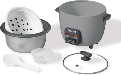 Starfrit 10-Cup Rice Cooker with ceramic coating - Grey - PuriLite
