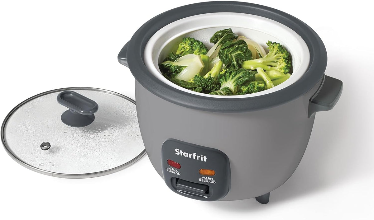 Starfrit 10-Cup Rice Cooker with ceramic coating - Grey - PuriLite