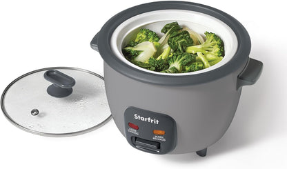 Starfrit 10-Cup Rice Cooker with ceramic coating - Grey - PuriLite