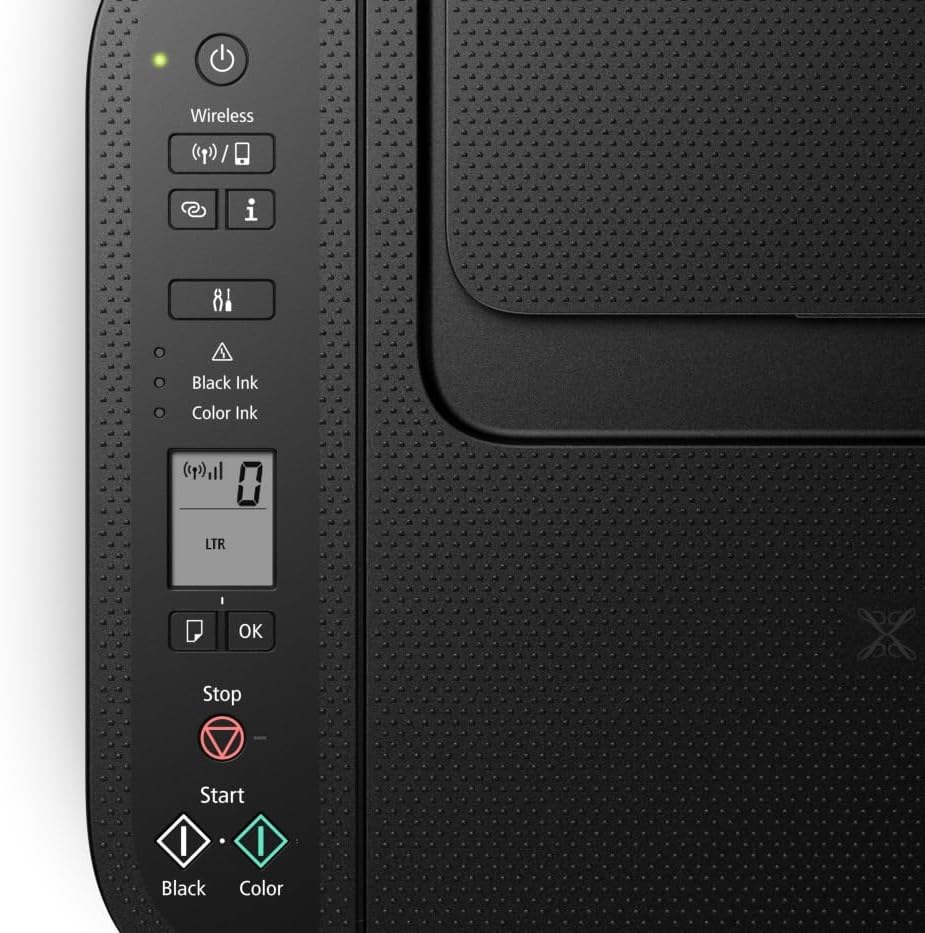 Canon PIXMA TS3720 - Wireless All-in-One Home Office Printer, Copier, Scanner, Mobile Friendly, Black - PuriLite