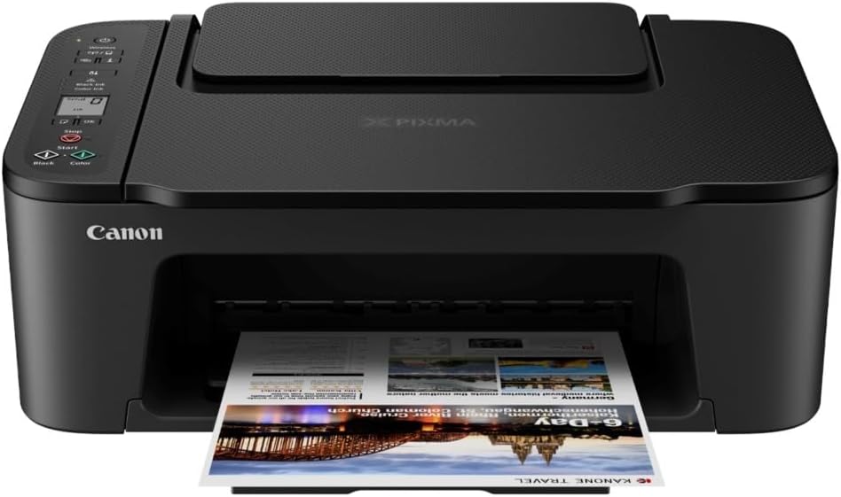 Canon PIXMA TS3720 - Wireless All-in-One Home Office Printer, Copier, Scanner, Mobile Friendly, Black - PuriLite
