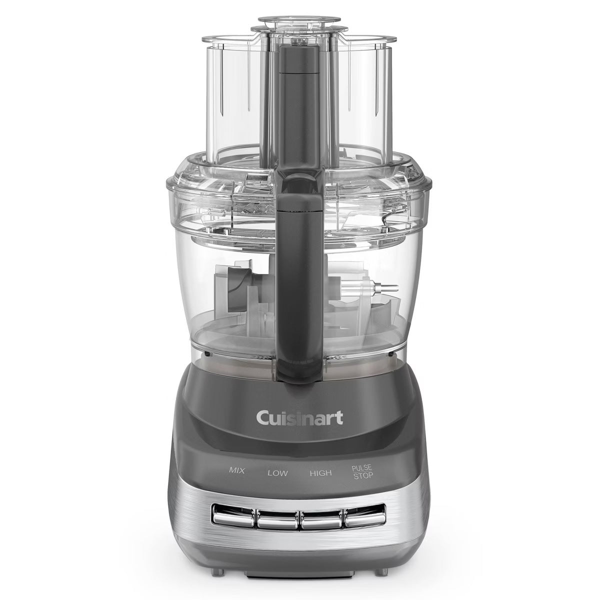 Cuisinart Core Custom 13-Cup Multifunctional Food Processor - Anchor Gray - FP-130AG: Stainless Steel Blades, 4 Speeds - PuriLite