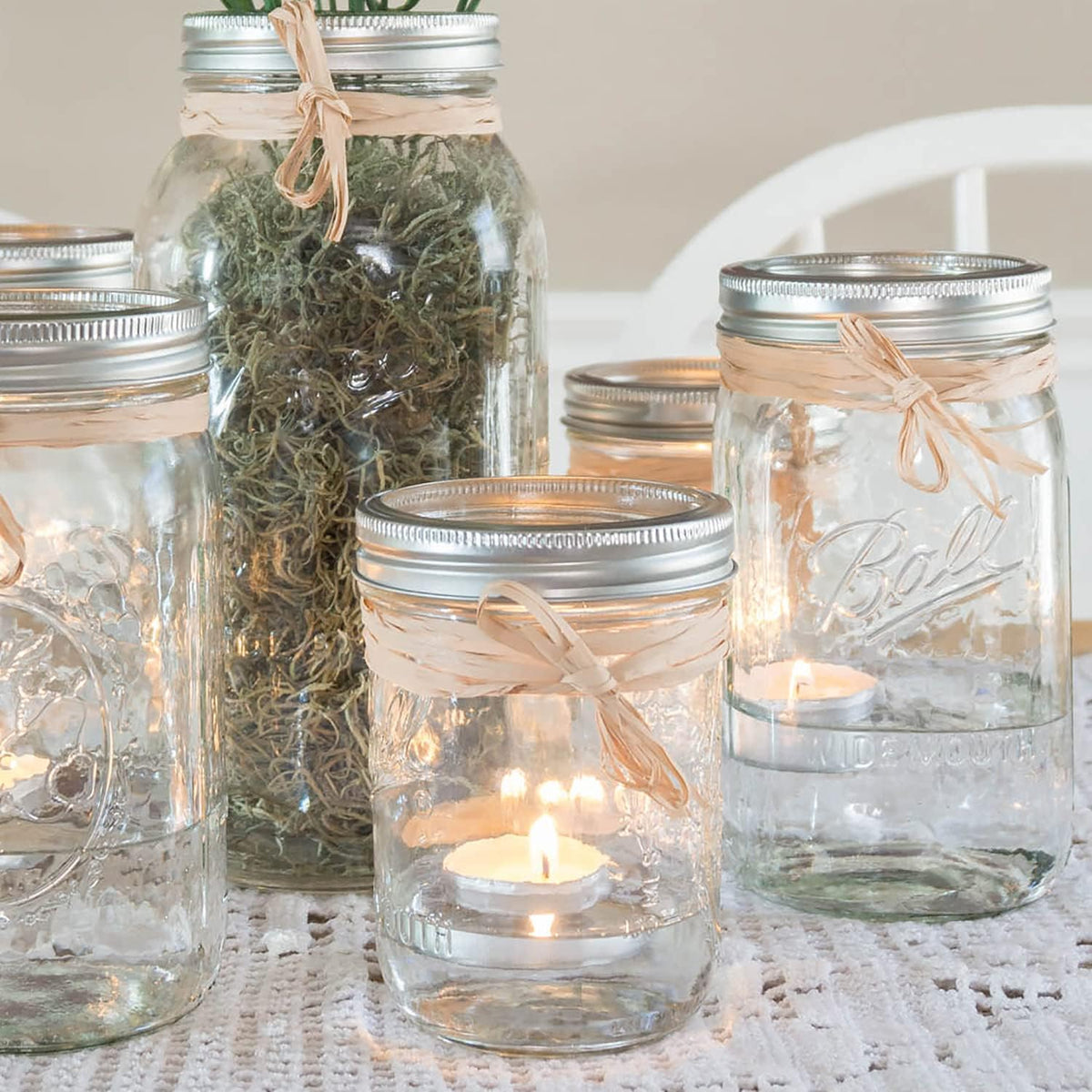 Tea Light Candles 6-7 Hour - Use for Floating Candle Centerpiece - 100 Pack - PuriLite