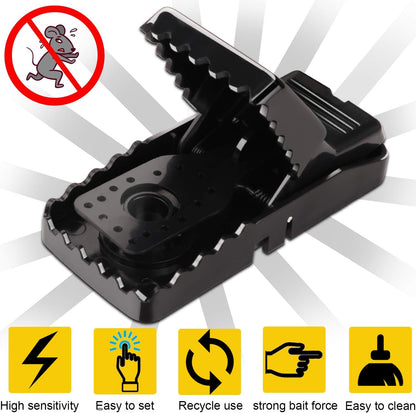 Mouse Traps 8 Pack – Humane Reusable Snap Traps – Instant Catch Rodent Traps – Indoor & Outdoor Mouse Catcher - PuriLite