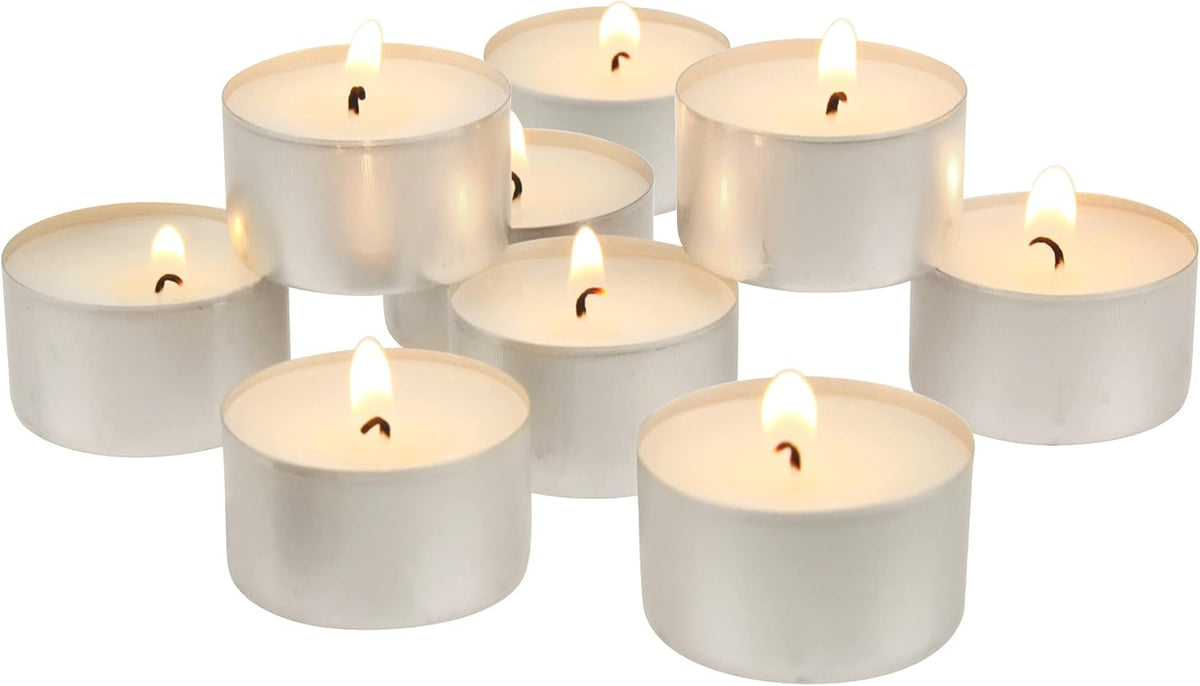 Tea Light Candles 6-7 Hour - Use for Floating Candle Centerpiece - 100 Pack - PuriLite