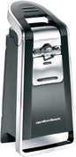 Hamilton Beach Smooth Touch Electric Automatic Can Opener with Easy Push Down Lever, Opens All Standard-Size and Pop-Top Cans, Extra Tall, Black and Chrome, 76606AG - PuriLite