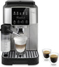 De'Longhi Magnifica Start Espresso & Coffee Machine with Automatic Milk Frother, One Touch Latte, Cappuccino, Built-in Grinder, Silver, ECAM22080SB - PuriLite