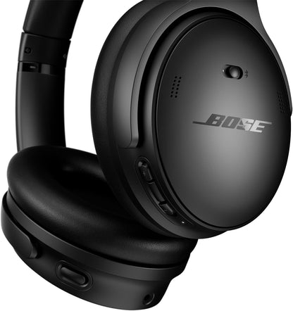 Bose QuietComfort Wireless Noise Cancelling Headphones, Bluetooth Over Ear Headphones with Up to 24 Hours of Battery Life, Black - PuriLite