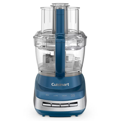 Cuisinart Core Custom 13-Cup Multifunctional Food Processor - Marine Blue - FP-130MB: Stainless Steel Blades, 4 Speeds - PuriLite