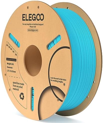 ELEGOO PLA Filament 1.75mm Black 1KG,3D Printer Filament Dimensional Accuracy +/- 0.02mm,1kg Cardboard Spool(2.2lbs) 3D Printing Filament Fits for Most FDM 3D Printers - PuriLite