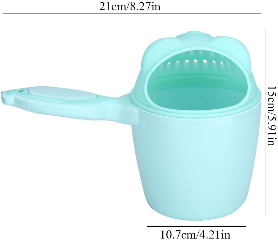 Baby Bath Rinse Cup, Detachable Baby Shampoo Rinser Kid Wash Hair Bathing Flusher for Baby Tub(Green) - PuriLite