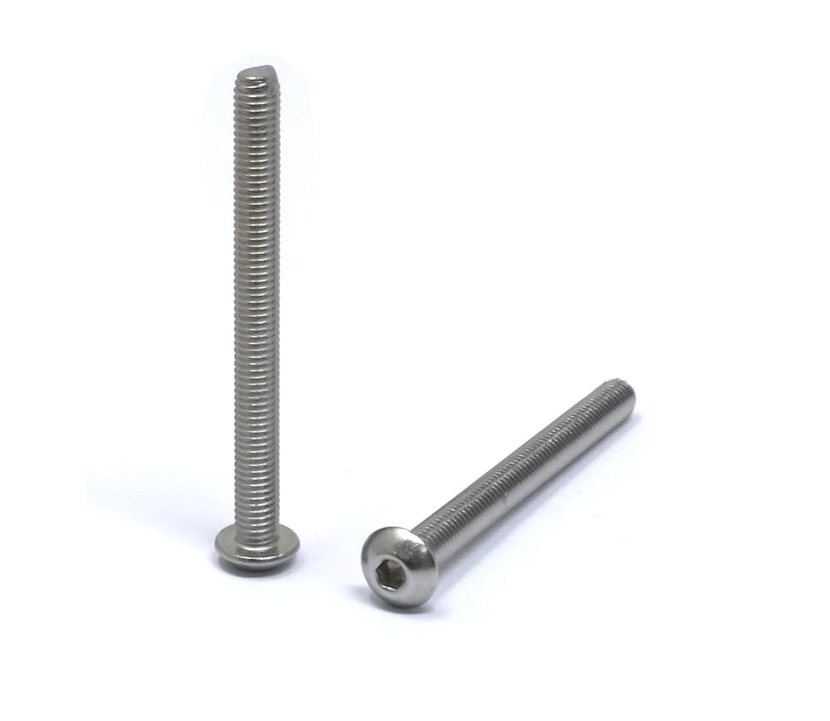 iexcell 50 Pcs M6 x 20mm Thread Pitch 1 mm Stainless Steel 304 Hex Socket Button Head Cap Screws Bolts Kit - PuriLite