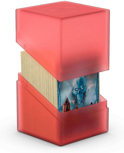 Ultimate Guard Boulder 100+ Classic, Deck Case for 100 Double-Sleeved TCG Cards, Onyx, Secure & Durable Storage for Trading Card Games, Soft-Touch Finish - PuriLite