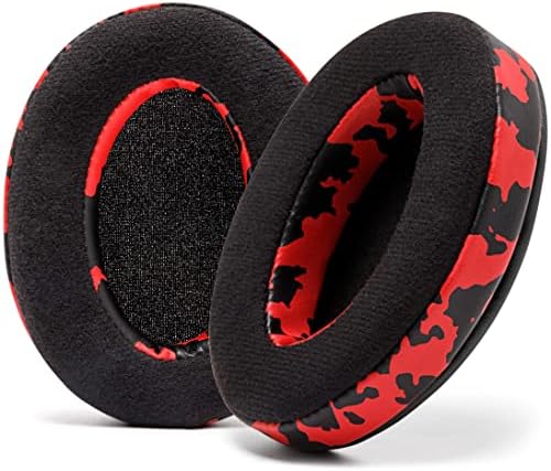 WC PadZ Velour - The Ultimate Upgraded Earpads by Wicked Cushions - Compatible with Audio Technica, HyperX, SteelSeries Arctis & More - Extra Thick - Bigger Opening - Softer Memory Foam | (Black) - PuriLite