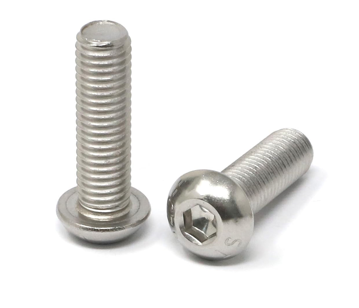 iexcell 50 Pcs M6 x 20mm Thread Pitch 1 mm Stainless Steel 304 Hex Socket Button Head Cap Screws Bolts Kit - PuriLite