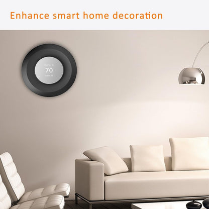 Wall Plate Made for The Nest Thermostat 2020 | Google Nest Thermostat Trim Kit Accessory | Easy Installation | Black - PuriLite