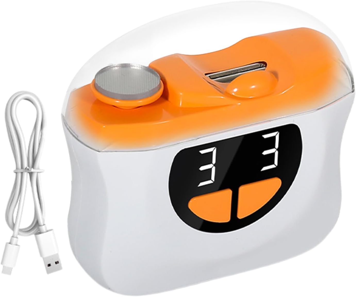 Electric Toenail Clippers  Automatic Fingernail Cutter – 3 Gears with LED Light & Scrap Storage - PuriLite