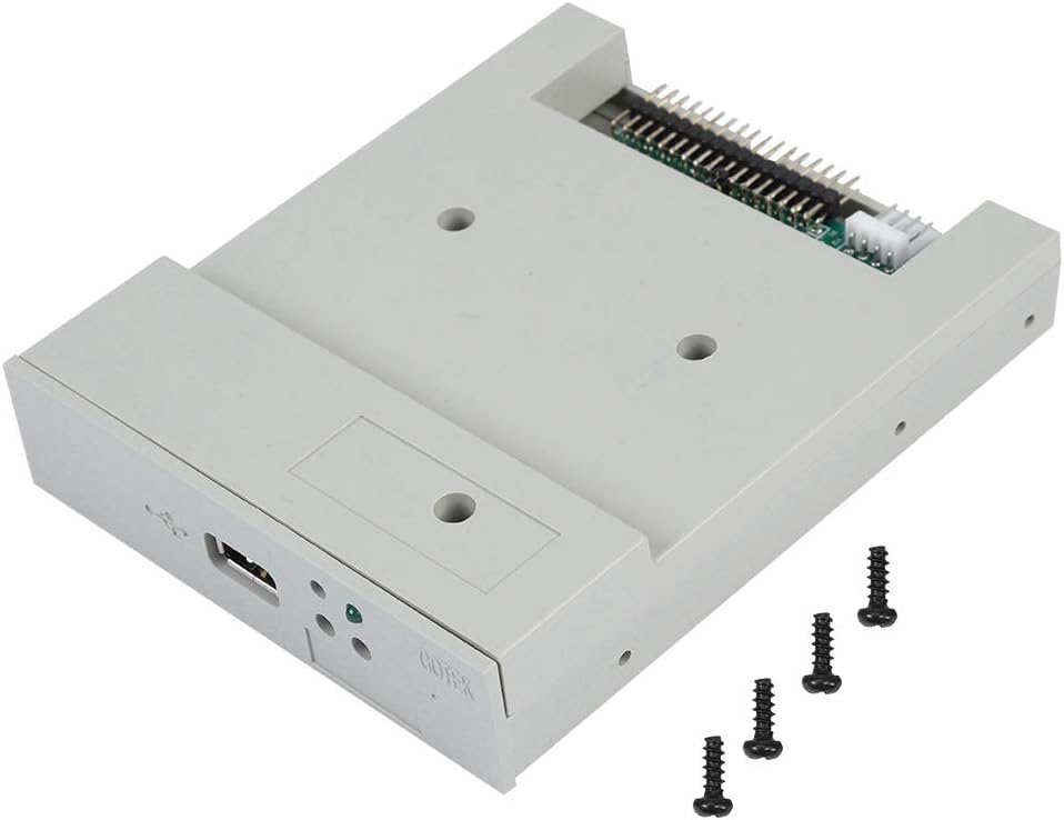 SSD Floppy Drive,Tangxi SFR1M44-U 3.5in 1.44MB USB SSD Floppy Drive Emulator+CD Screws,Plug and Play,Easy to Install,Gray - PuriLite