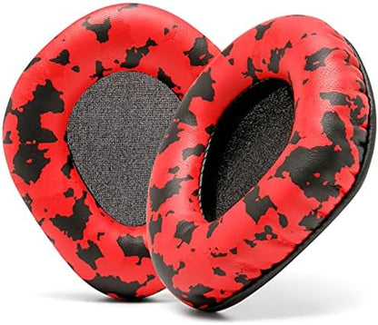 WC Upgraded Replacement Earpads for Corsair Void & Corsair Void Pro Wired & Wireless Gaming Headsets Made by Wicked Cushions | Improved Durability, Thickness, and Sound Isolation | (Red Camo) - PuriLite