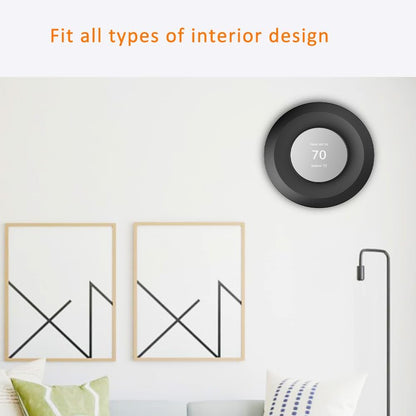 Wall Plate Made for The Nest Thermostat 2020 | Google Nest Thermostat Trim Kit Accessory | Easy Installation | Black - PuriLite